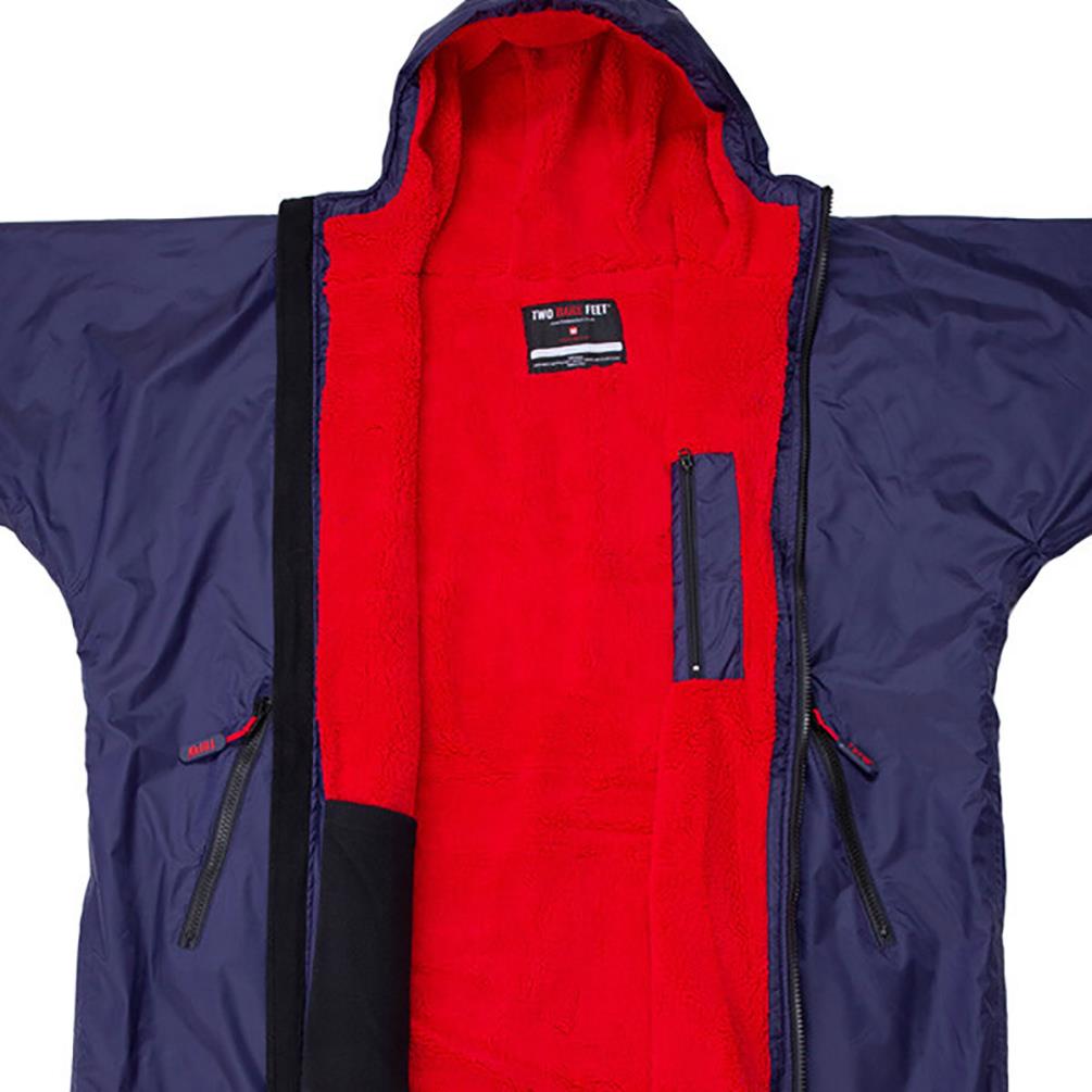 Two Bare Feet Kids Weatherproof Changing Robe & Changing Mat - Navy / Red Extra Image 2